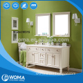 Model W315 High quality factory made wholesale bathroom double sink makeup table vanity